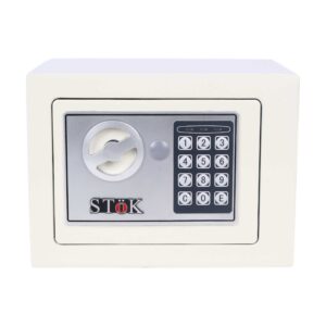 ST-ES1723-W Small Electronic Safe - Secure Locker for Home and Office | Size: 23x17x17 cm | Keep Your Valuables Safe!